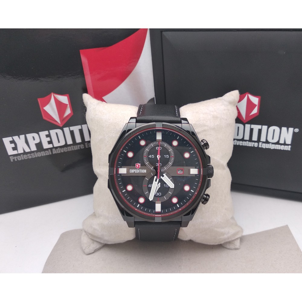 Expedition E6754 All Black, Jam Tangan Pria, Original