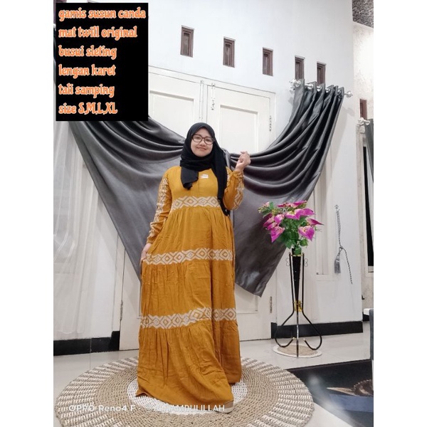 GAMIS TWILL ORIGINAL SUSUN CANDA/TWILL AKSARA/TWILL ARABIC/TWILL ALWIYYA kode Kunyit