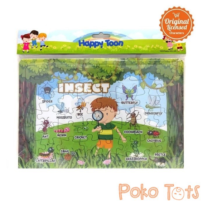 Happy Toon Insect Animals Puzzle 56pcs Jigsaw Puzzle Original License