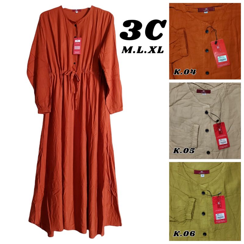 GAMIS DRESS BRAND 3C MATAHARI ORIGINAL