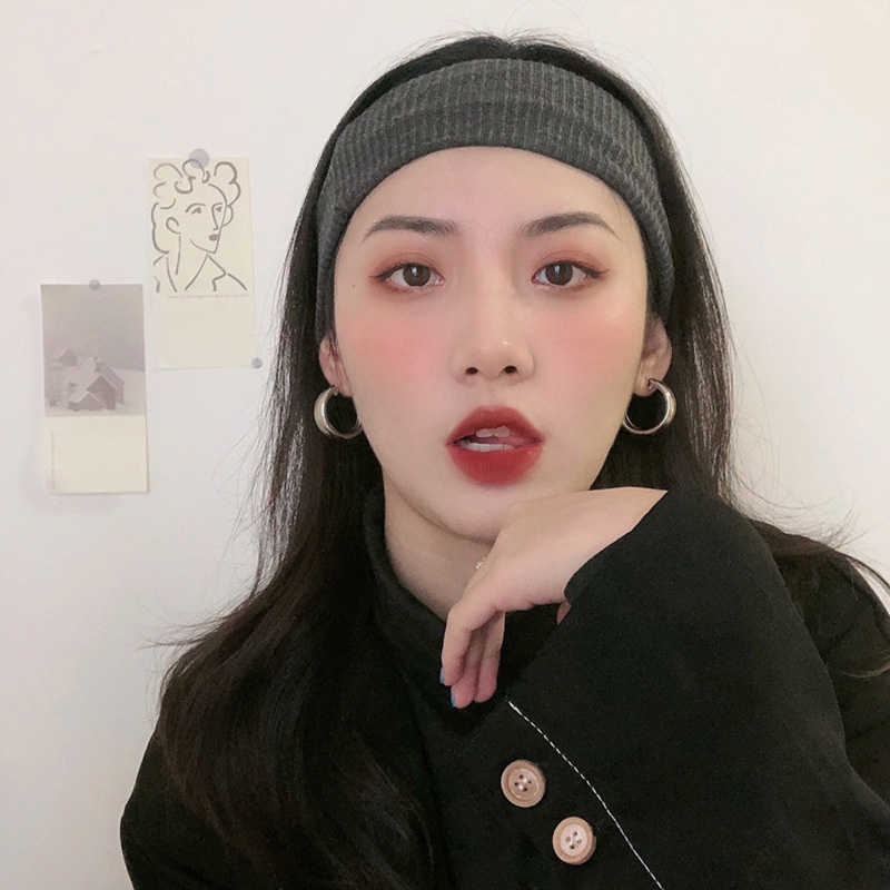 Anting Hoop Geometris Gaya Korea Untuk Aksesoris