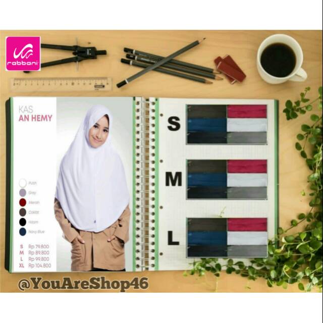 Terlaris Jilbab Anak Sekolah Kerudung Rabbani An Hemy