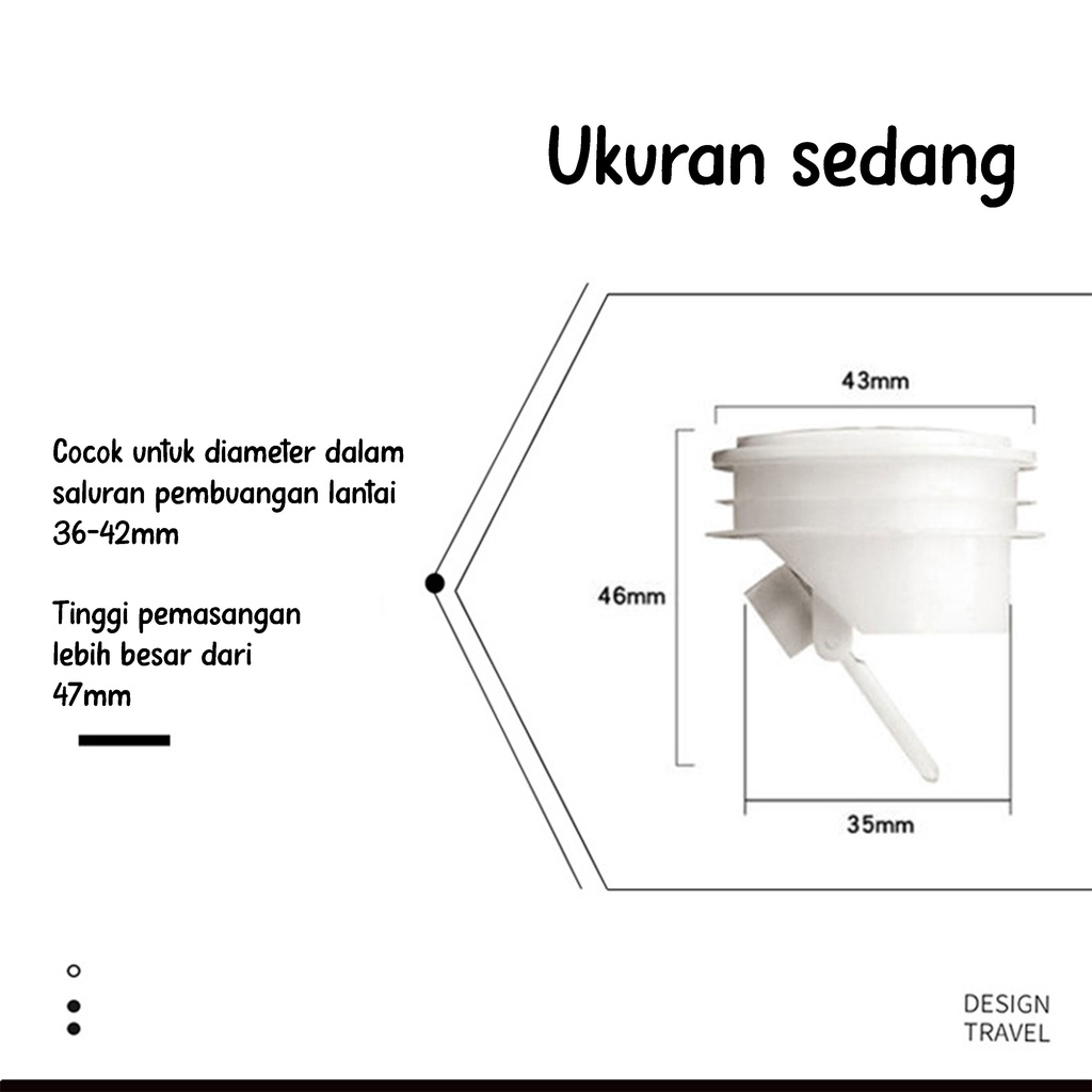 Penutup Lubang Saluran Air Kamar Mandi WC Wastafel Plug Silikon Seal Pembuangan Pipa Air Otomatis Anti Kecoa Tikus