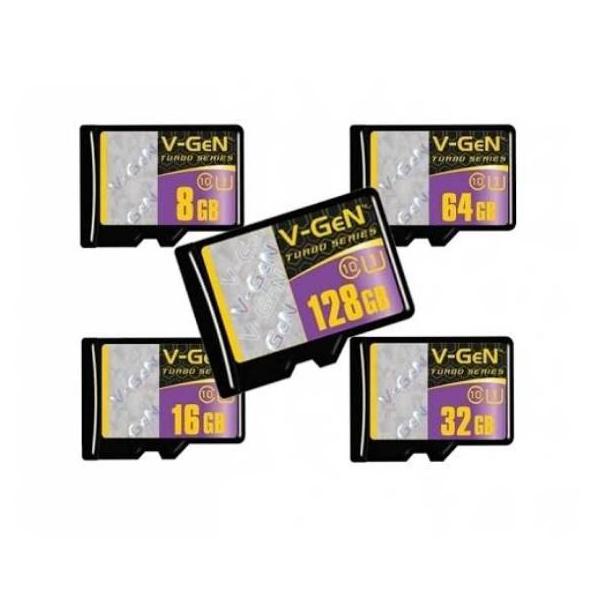 80s MMC V-GEN Turbo Series Micro SD Vgen 8GB 16GB 32G 64GB 16 32 64 128 GB Micro SD Memory Card Orig