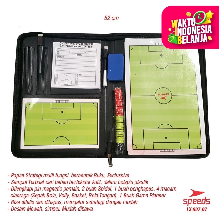 

Game Planner Buku Papan OlahRaga Pelatih coach 4in1 universal 007-7