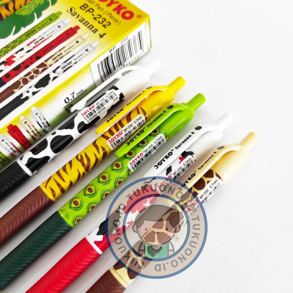 

(1PCS) Joyko BP232 0.7mm Savanna 4 Ballpoint Pulpen Pen | Tinta Hitam