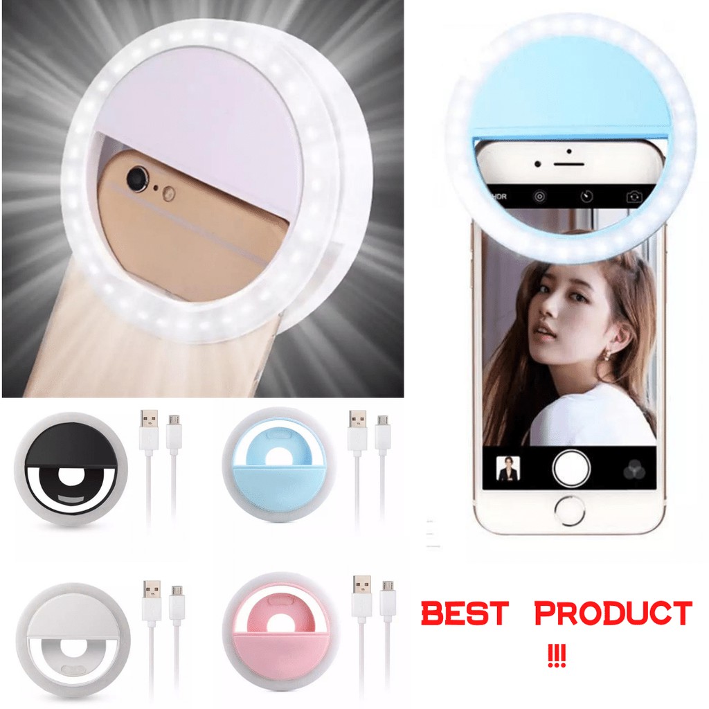 Lampu selfie lamp selfie lampu kamera ring selfie ring light Led lampu kamera