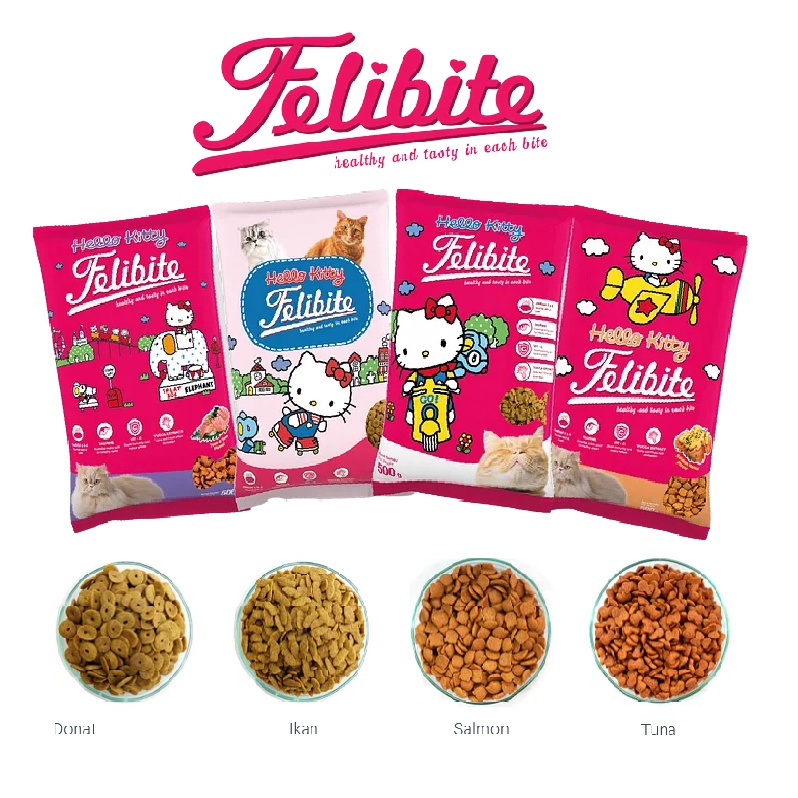 Makanan Kucing Dryfood Felibite 500gr