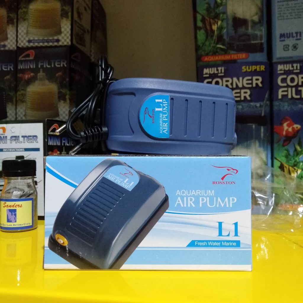 ROSTON / ROSSTON L1 / L2 MESIN POMPA UDARA / AERATOR /  AQUARIUM AIRPUMP 1LUBANG &amp; 2LUBANG