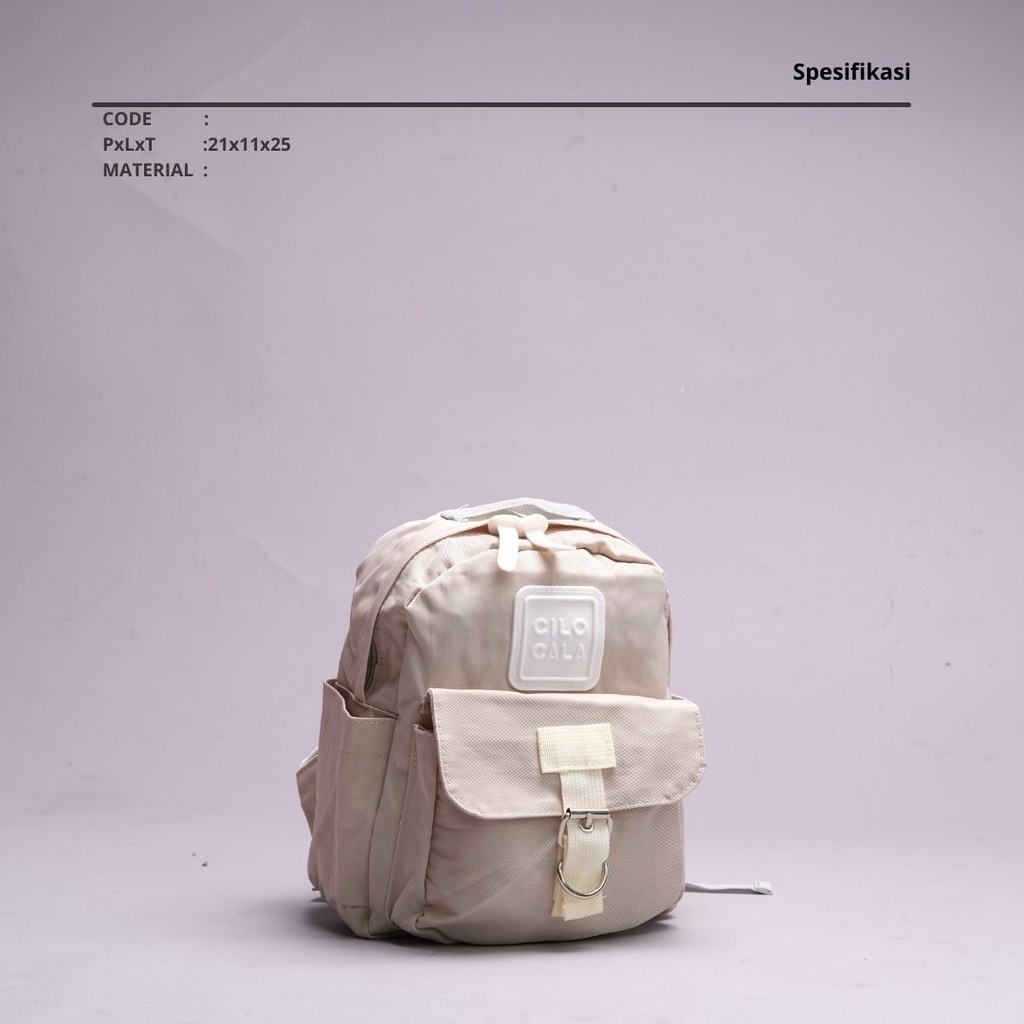 fooboo - tas ransel backpack mini model korea dengan bahan tebal anti air