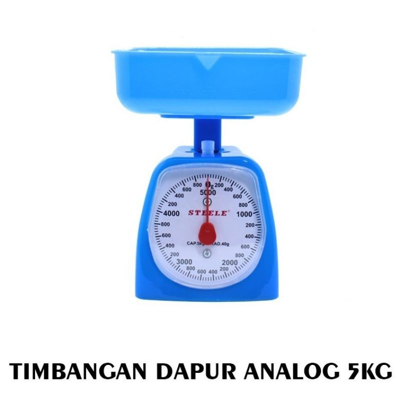 Timbangan Tepung 5Kg / Timbangan Jarum 5kg / Timbangan Manual / Kue 5 kg  STEELE KITCHEN SCALE