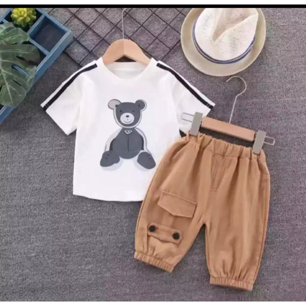 COD/SETELAN ANAK TERBARU/SETELAN TEDDY PILIH WARNA