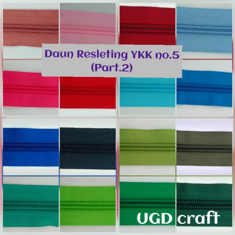 (Part 2) Daun Resleting YKK 50 cm (no 5)