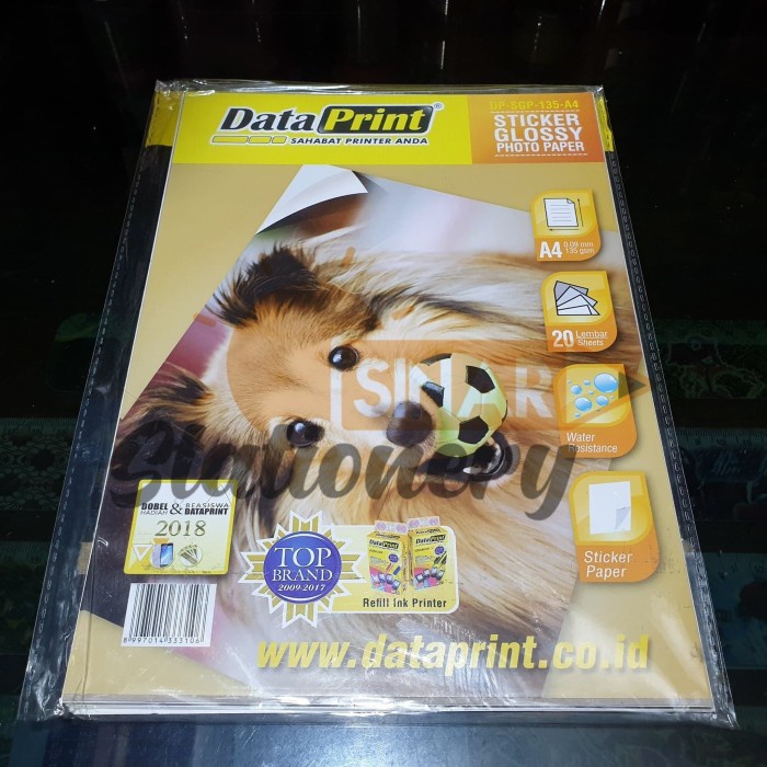 

Senikertas- Kertas Photo Glossy Stiker Paper A4 135Gsm Data Print -Kertas-Seni.