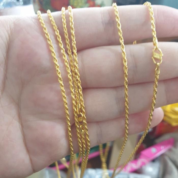 Nay / Kalung Nori Polos Anak Bayi Balita Emas Asli 700 70% Tua 35 Cm 35Cm 22