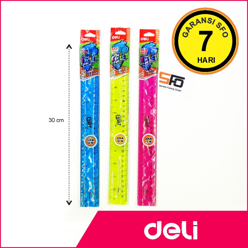 

Penggaris Lentur Deli 30cm (No.6209)