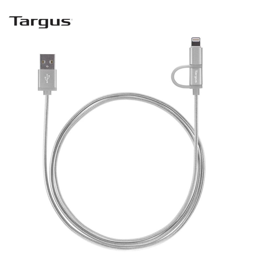 Kabel Data Targus ACC99505 2in1 USB A to Lightning &amp; Micro USB Silver