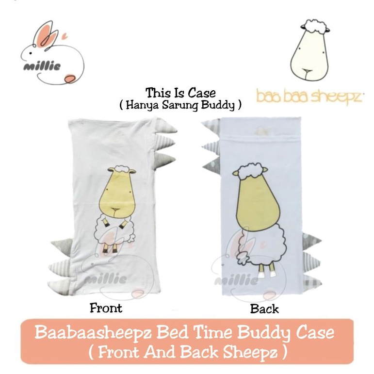 Baabaasheepz BedTime Buddy CASE Front &amp; Back Sheepz - SMALL / MEDIUM / JUMBO