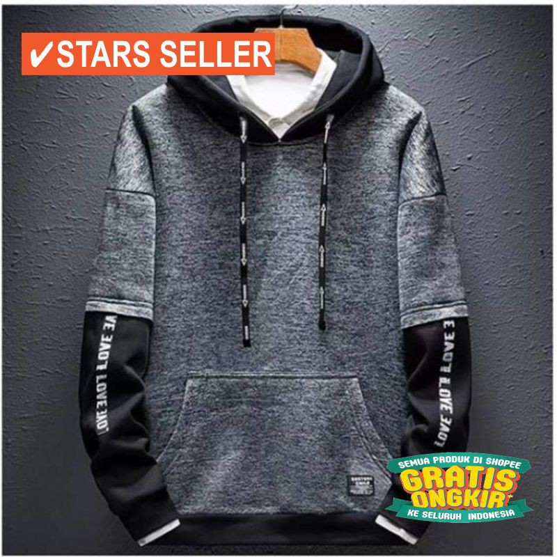 JAKET TERKEREN COWOK CEWEK  JEANS  BIOBLITZ / HOODIE SWEATER PRIA LOVE RAIN COMBIE HODIE REGLAN