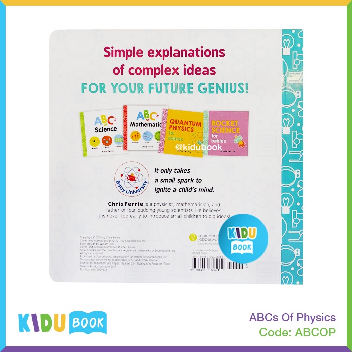 Buku Belajar Anak ABCs Of Physics and ABCs Of Science Kidu Toys