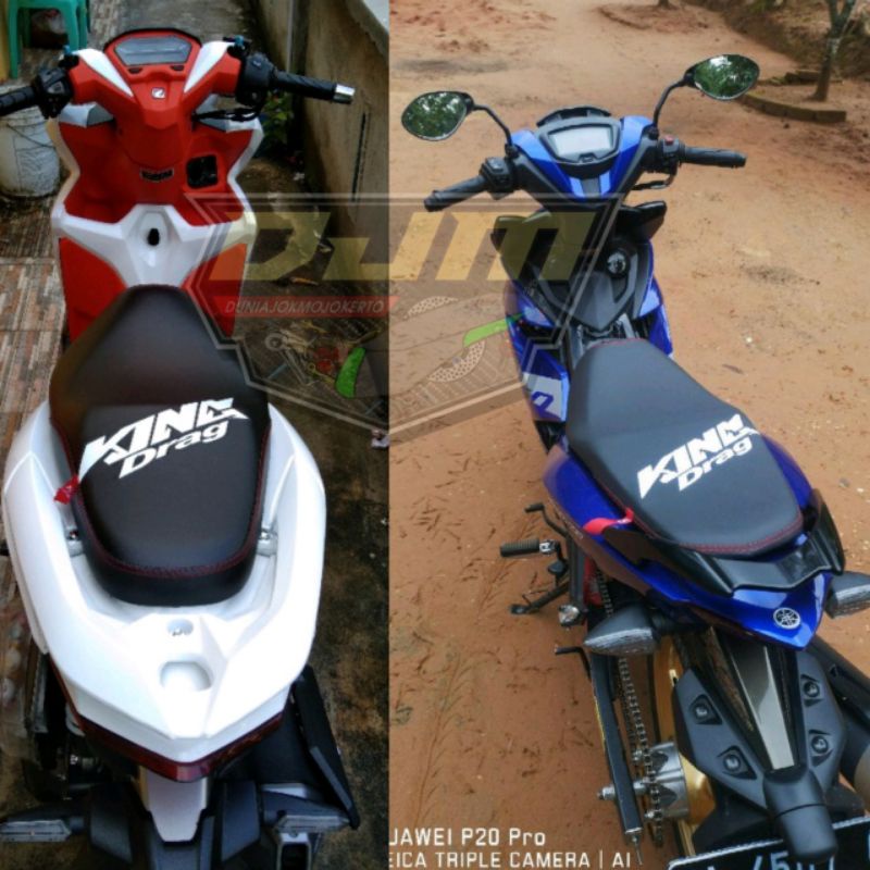 HJK Kulit Jok KING DRAG MALAYSIA #BEAT#Vario#MIO#Satria FU#PCX #NMAX #MX KING#Jupiter#Scoopy
