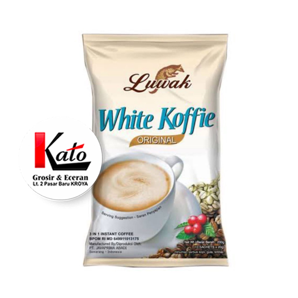 

Kopi Luwak White Koffie in Bag isi 10 sachetx20gr