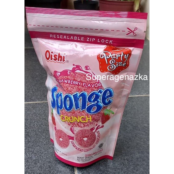 

Oishi Sponge Crunch Rasa Strawberry 100gr