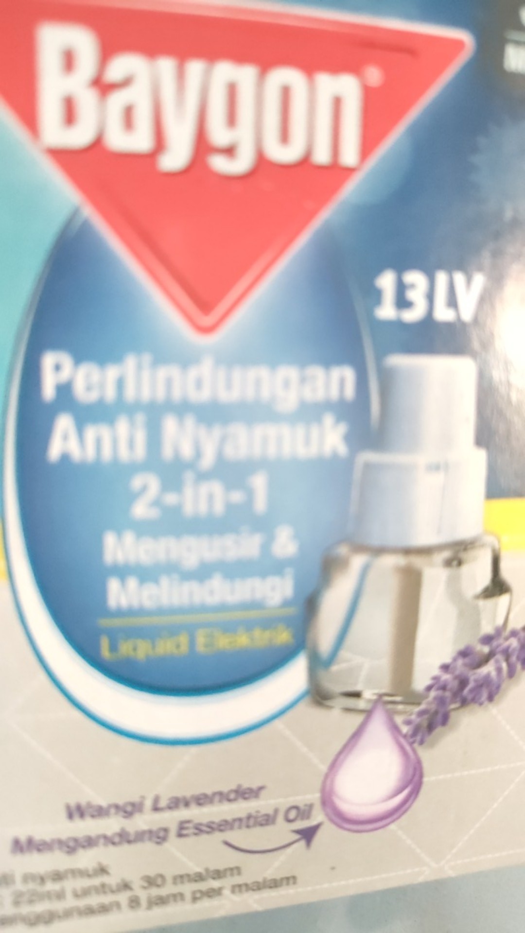 Baygon Liquid Electric Refill Lavender 22 Ml