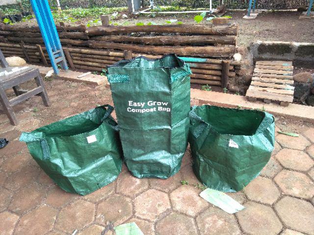 Compos Bag Kapasitas 80 Liter Olahan Sampah Limbah Jadi Pupuk Kompos Planter Bag