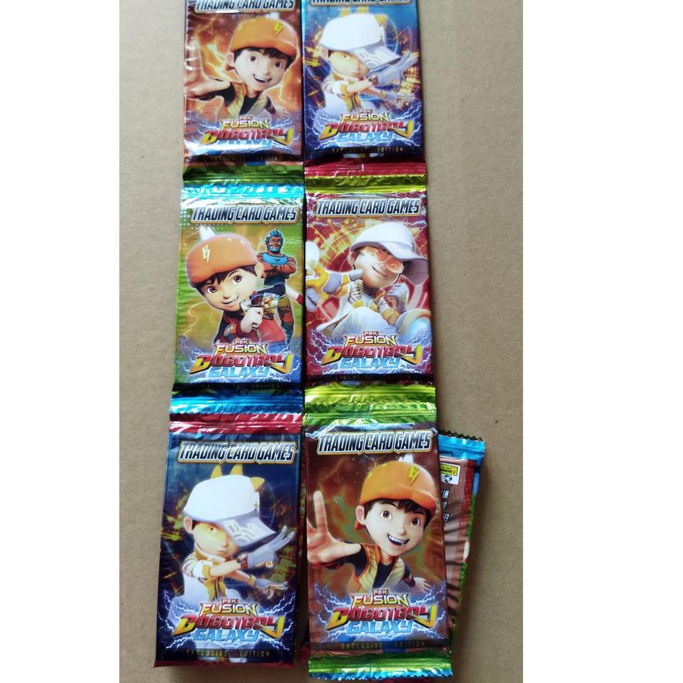 [KODE PRODUK MV9EN7952] Trading Card Boboiboy Galaxy Dapat 6Bungkus Kartu Koleksi Anak