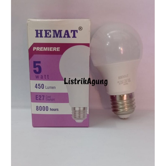 Lampu Led Hemat Premier 5w By Visicom Nyala Terang Lampu Premium