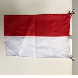 Bendera Merah Putih Kain  Satin  Hiasan 17 Agustus 