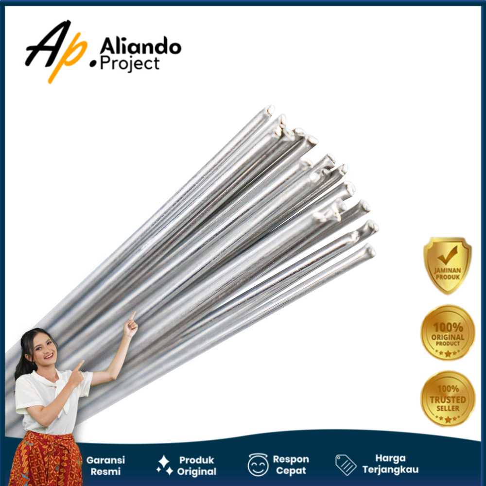 Kawat Las Aluminium Electrode Suhu Rendah 500mm 20PCS Modern Original Unik Murah Terjangkau Garansi
