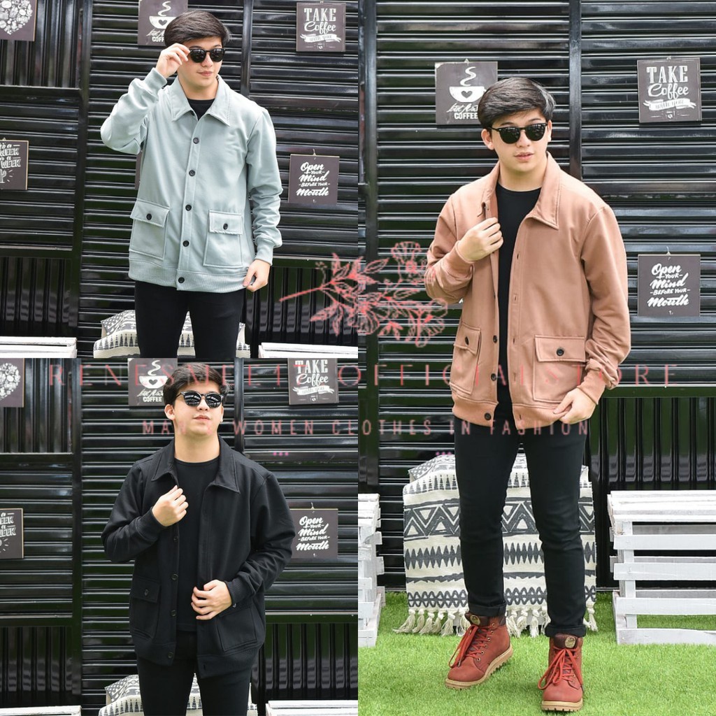 RENESMEE17.OFFICIALSTORE_ RAIHAN OUTER JACKET PRIA BAHAN FLEECE