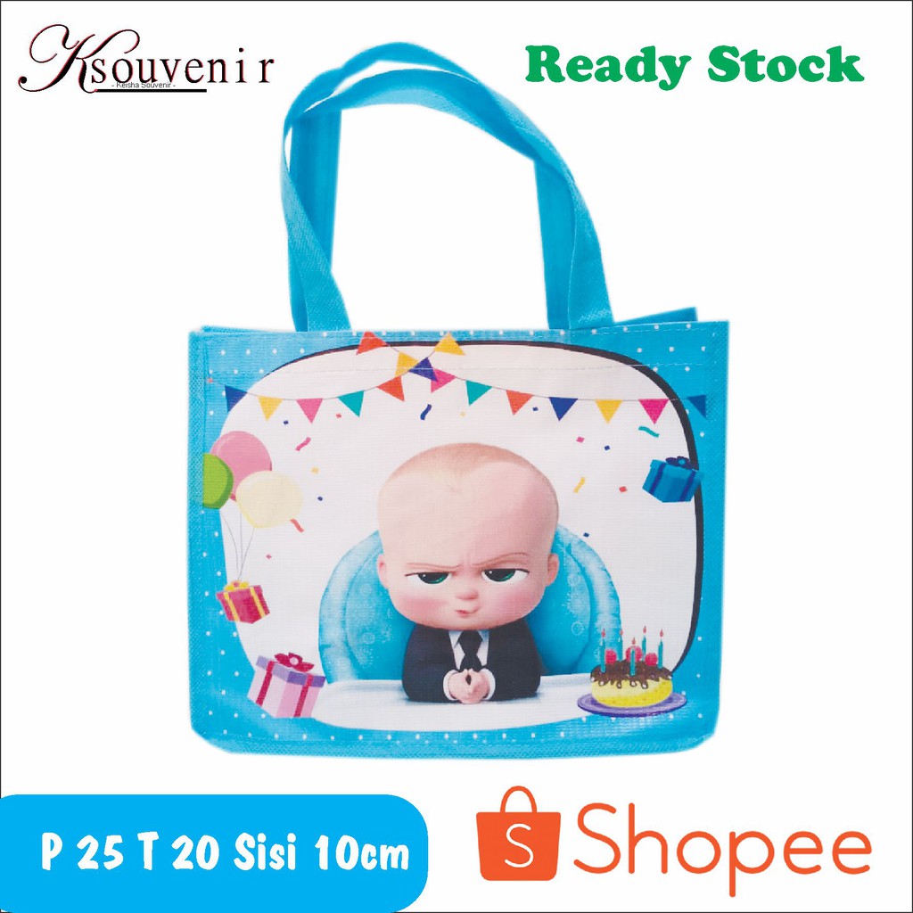 

tas ultah tas souvenir ulang tahun goodie bag baby boss