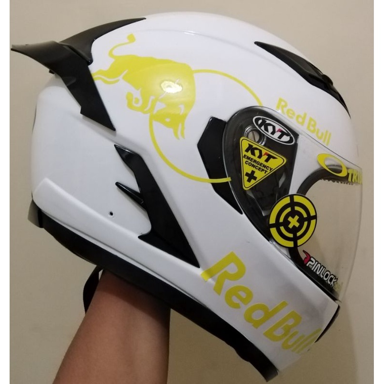 stiker helm Red bull full set