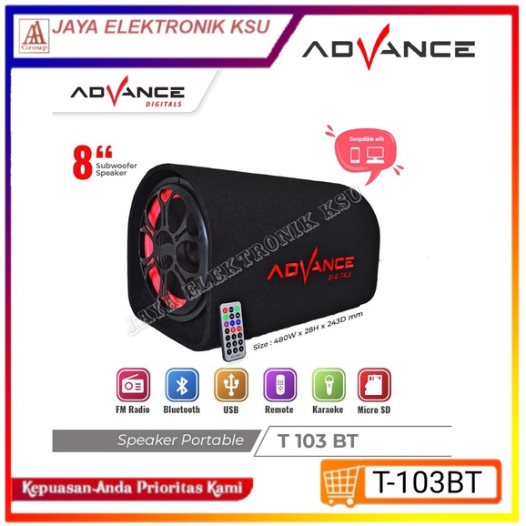 Advance T103BT Bluetooth speaker Super Bass T-103BT 4.6