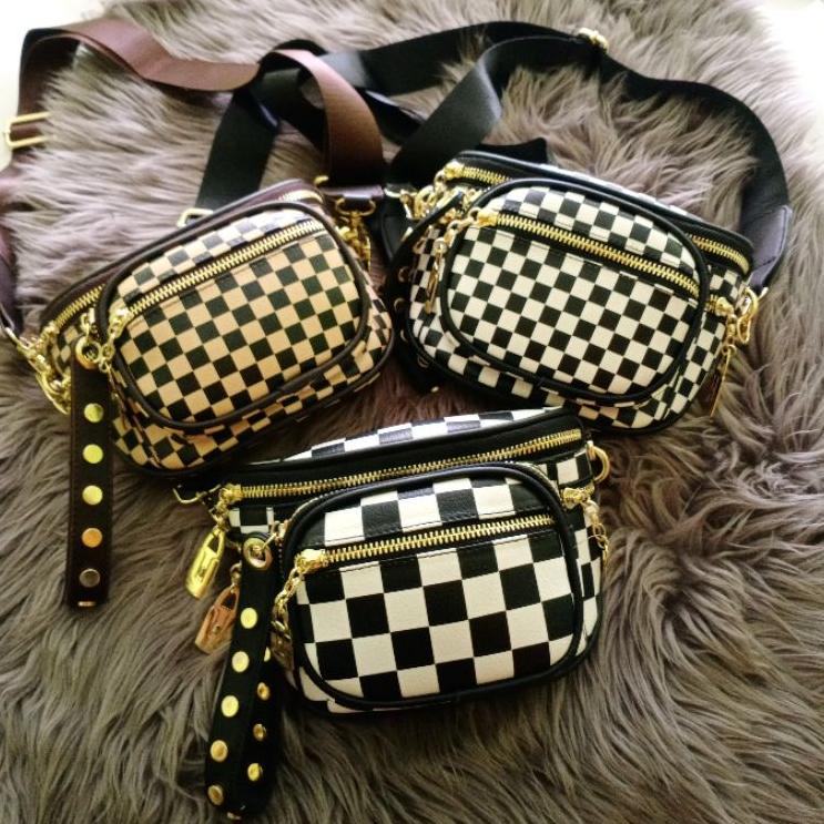 SALEE.. BEST SELLER aneka tas selempang mini zebra leopard sling import motif