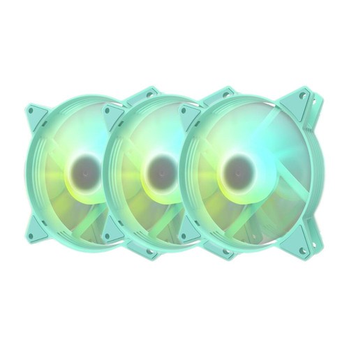 aigo darkFlash C6 3IN1 C6MS RGB LED 12CM Case Fan / Fan Case isi 3pcs - BLACK