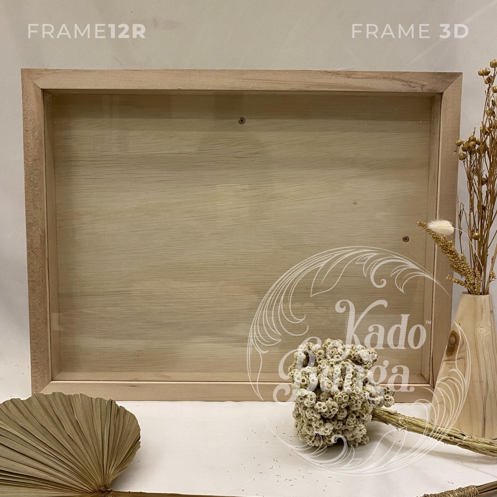 FRAME/PIGURA KAYU/WOODEN FRAME 3D 12R 30x40cm UNTUK KADO HADIAH UNTUK BESTIE | KADO COWOK | HADIAH C