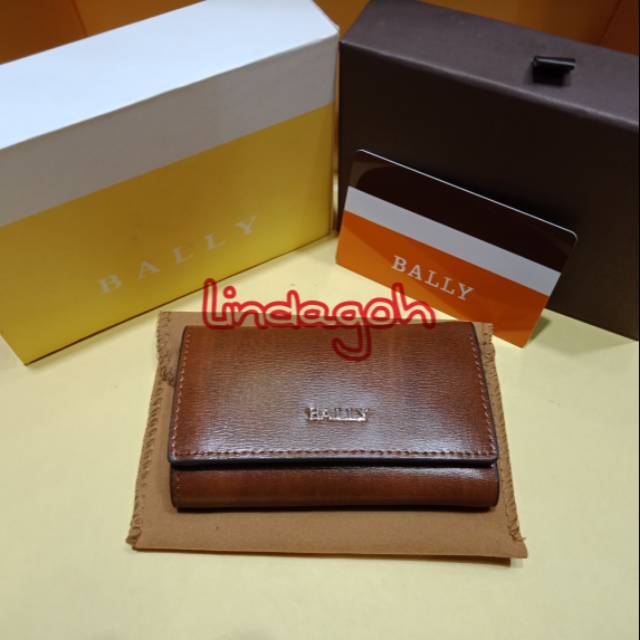 Dompet bally gantungan kunci kulit kualitas super premium pria wanita