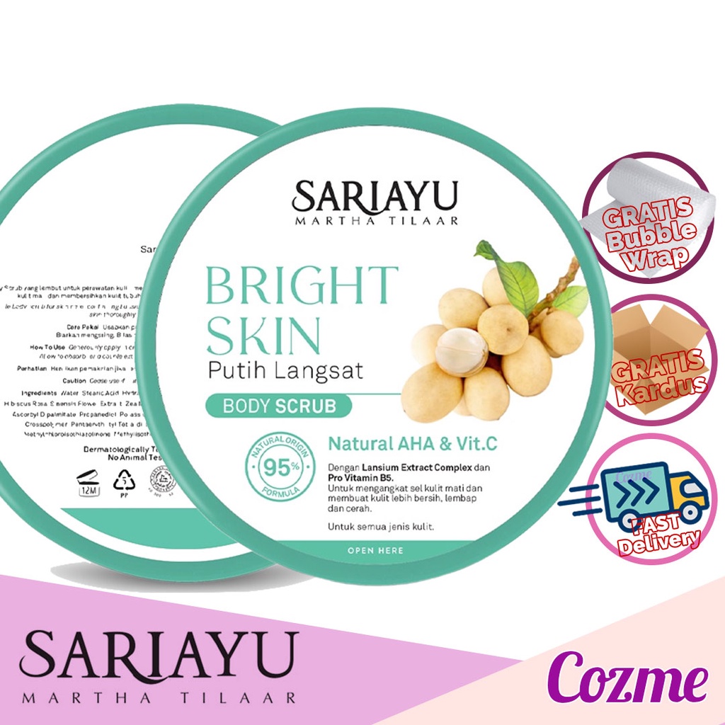 SARIAYU Bright Skin Putih Langsat Body Scrub 175gr