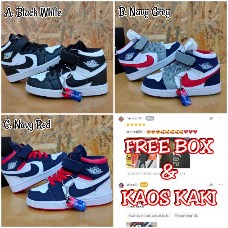 Sepatu Anak Nike Jordan Anak Sekolah Laki laki Perempuan Cowok Cewek