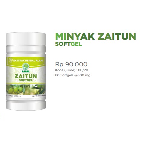 MINYAK ZAITUN SOFTGEL HNI HPAI