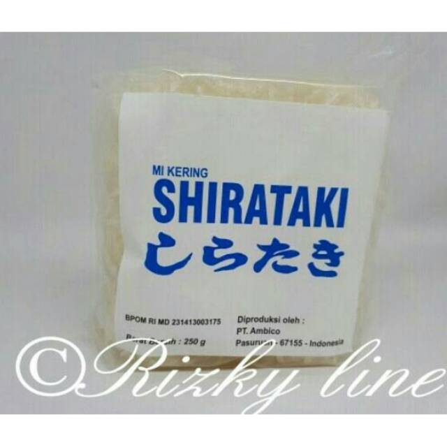 Dry Shirataki - Mie Kering Shirataki low carb 250gr keto friendly