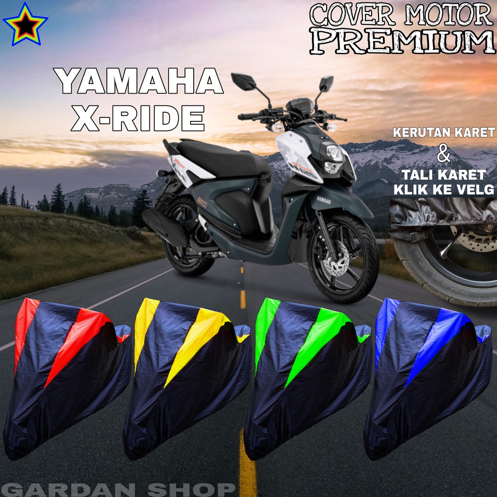 Sarung Motor YAMAHA X-RIDE Hitam KOMBINASI Body Cover Penutup Xride PREMIUM