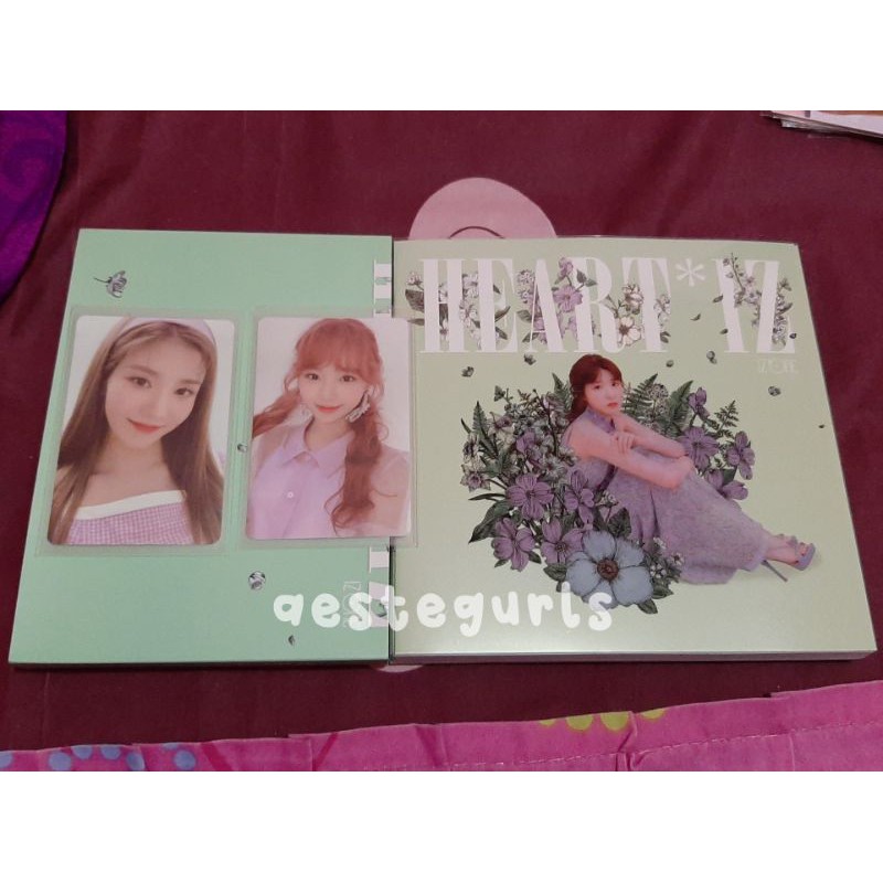 ALBUM ONLY IZ*ONE HEART*IZ VIOLETA HITOMI IZONE PHOTOCARD EUNBI RANGER CHAEWON PIGTAILS