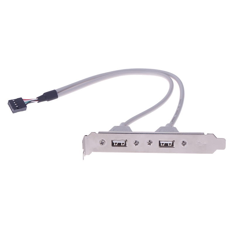 &lt; E2id &amp; &gt; 1Pc Bracket Adapter Expansion Panel Belakang 2 Port USB 2.0