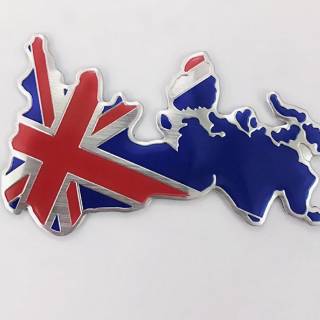  Stiker  Sticker 3D Brompton Inggris  Emblem Bendera  Inggris  