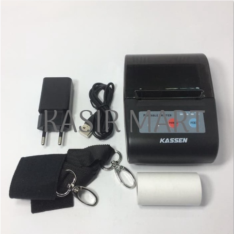 Kassen MT200 Printer Thermal Bluetooth Mini Portable 58mm Kassen MT 200 RPP02N Cetak Struk PPOB Mokapos Pawoon Qasir MT-200 / MT200VL Pakai Baterai